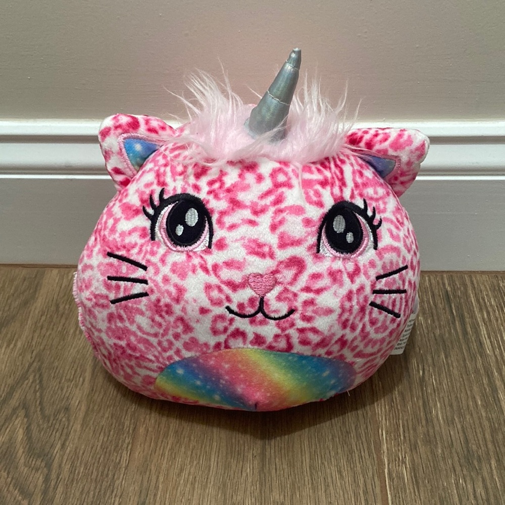 🧡 8” Cuddly Crew unicorn kitty plush